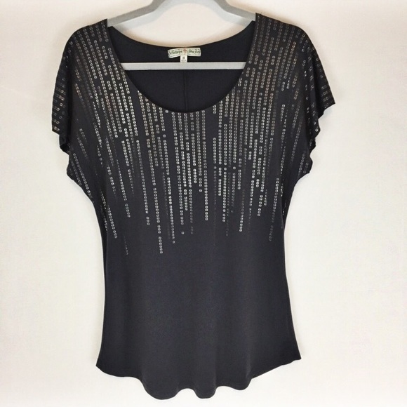 Vintage Suzie Tops - FLOWY SHORT SLEEVE TOP